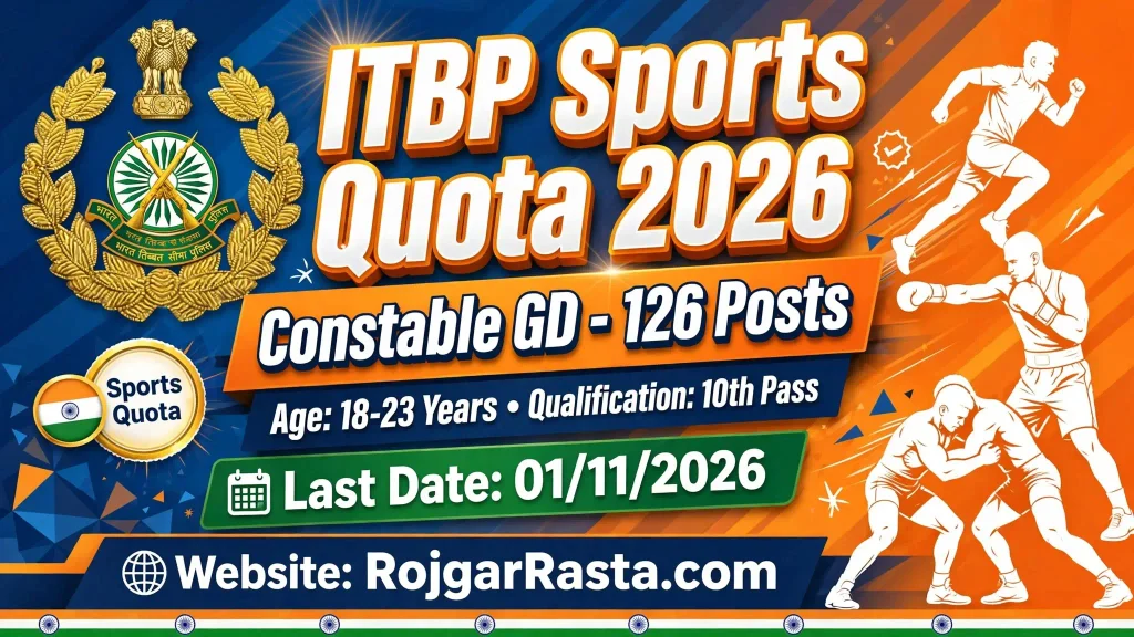 ITBP Constable Sports Quota Notification 2026